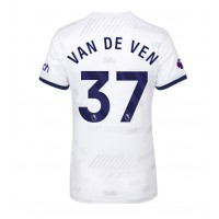 Tottenham Hotspur Micky van de Ven #37 Replica Home Shirt Ladies 2023-24 Short Sleeve